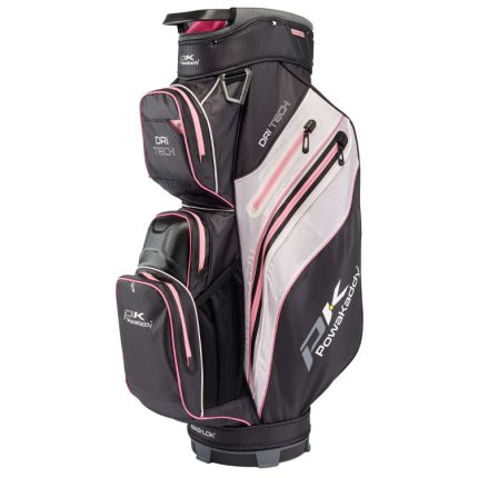 PowaKaddy Dri Tech Golf Cart Bag - Black/pink