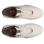 Under Armour Drive Fade 2 SL Golf Shoes - Stone/Metallic Silver - Image 3