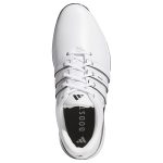 Adidas Tour 360 Golf Shoes - White/Black/Lucid Ray Blue - Image 2