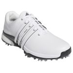 Adidas Tour 360 Golf Shoes - White/Black/Lucid Ray Blue - Image 4